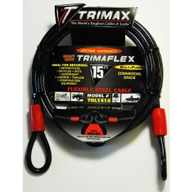15ft by 3/8in Security Cable - By Trimax For Sale Online