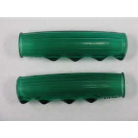 Metalplast Handle Bar Grips in Green NOS