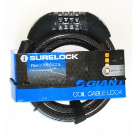 Coil Cable Combo Lock - By Giant For Sale Online