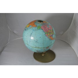 Vintage 10" Replogle World Reference Globe 