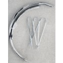 Chrome Middleweight Bike Fenders 26" - By Wald