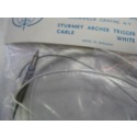 Sturmey Archer 54" 3 speed Trigger cable white NOS