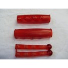 Metalplast Handle Bar Grips & Lever Covers Red