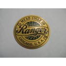 Mead Ranger Brass unshaped Head badge