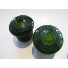 Hunt Wilde Campus Green handle bar end plugs