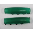 Metalplast Handle Bar Grips in Green NOS