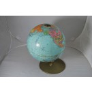 Vintage 10" Replogle World Reference Globe 