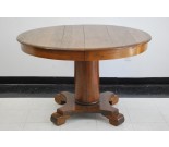Vintage Round Wooden Table - Made in Chicago