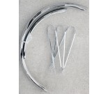 Chrome Middleweight Bike Fenders 26" - By Wald For Sale Online